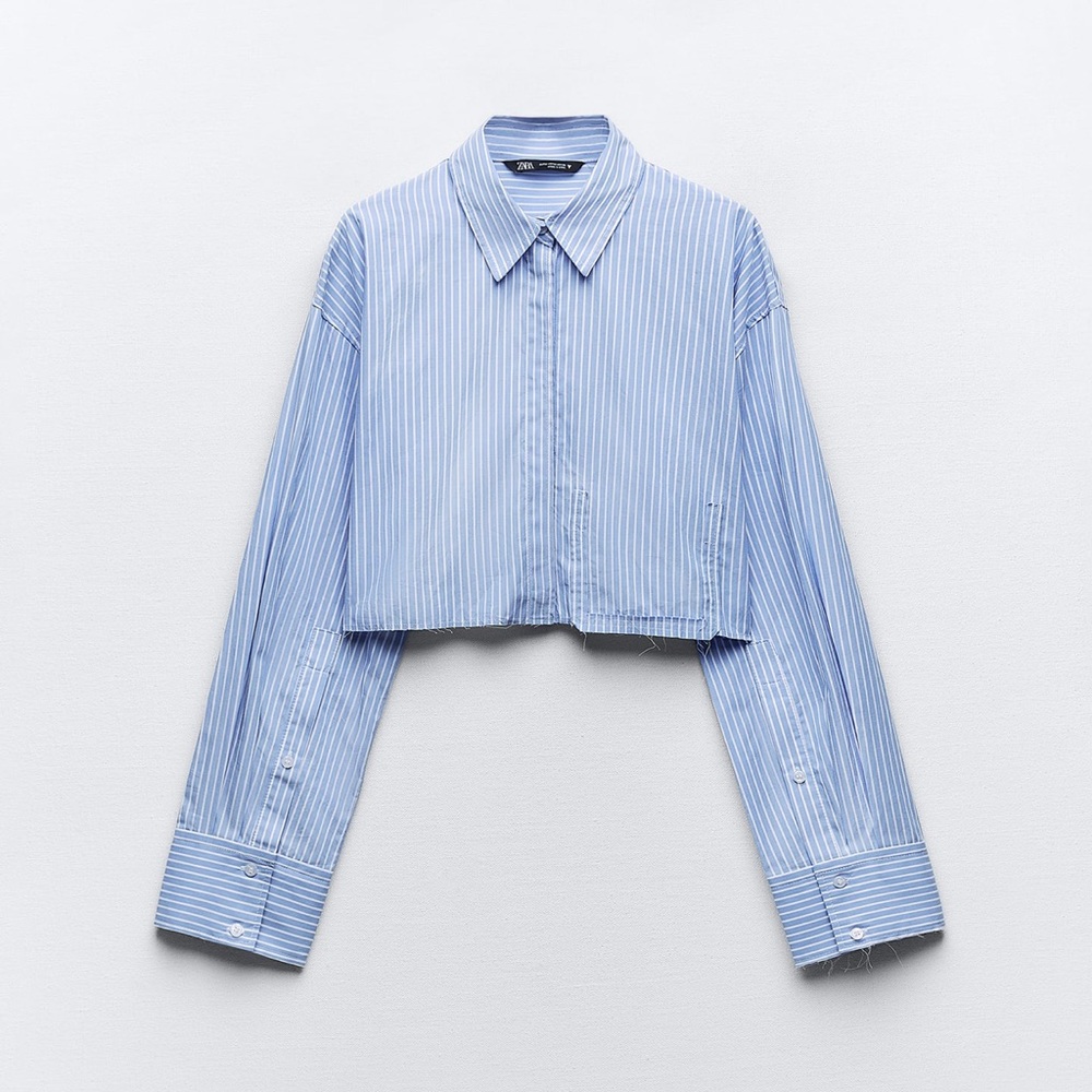 Blue Striped Dress Shirt (small)